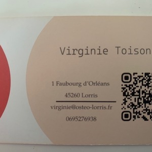 Virginie Toison Ostéopathe Lorris, 